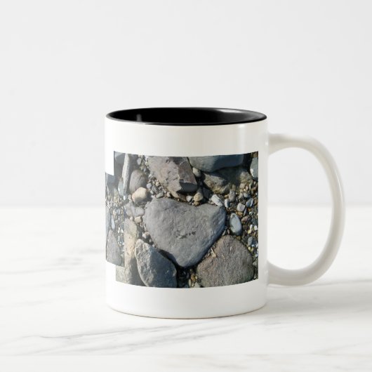 Herzfelsen Zweifarbige Tasse (Rechts)