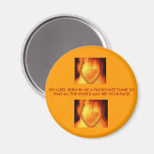 Herzfeuer, Herzfeuer, OH LORD, BURN IN ME A... Magnet (Vorderseite/Rückseite)