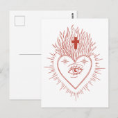 Herzfeuer Postkarte (Vorne/Hinten)