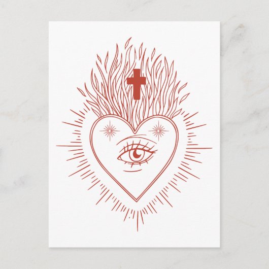 Herzfeuer Postkarte (Vorderseite)