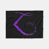 Herzfibromyalgie Fleecedecke (Vorderseite (Horizontal))