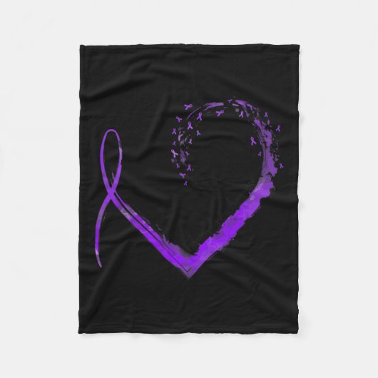 Herzfibromyalgie Fleecedecke (Vorderseite)