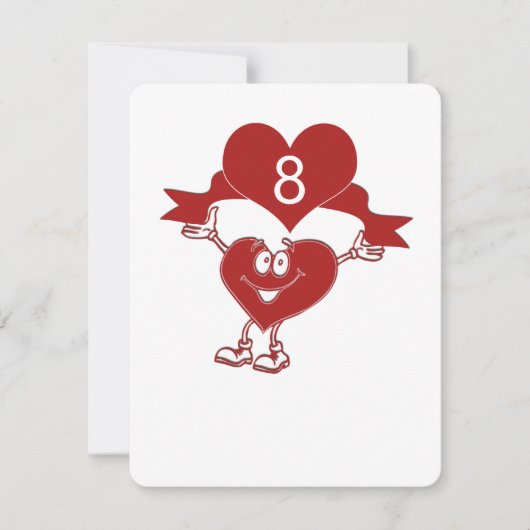 Herzfigur mit Tischnummern (Vorderseite)