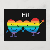 Herzfiguren Postkarte (Vorderseite)