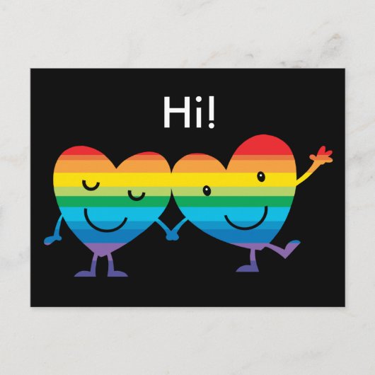 Herzfiguren Postkarte (Vorderseite)