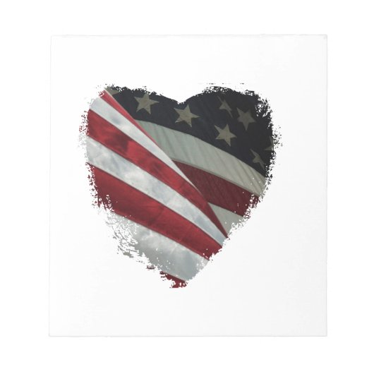 Herzflagge Notizblock (Vorderseite)