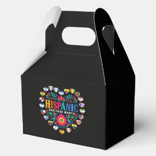Herzflaggen des National Hispanic Heritage Month Geschenkschachtel