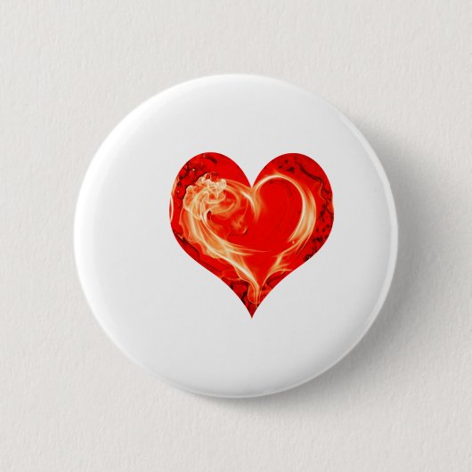 Herzflammen Button (Vorderseite)