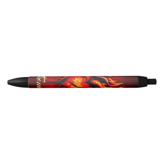 Herzflammen. Kugelschreiber (Vorderseite)