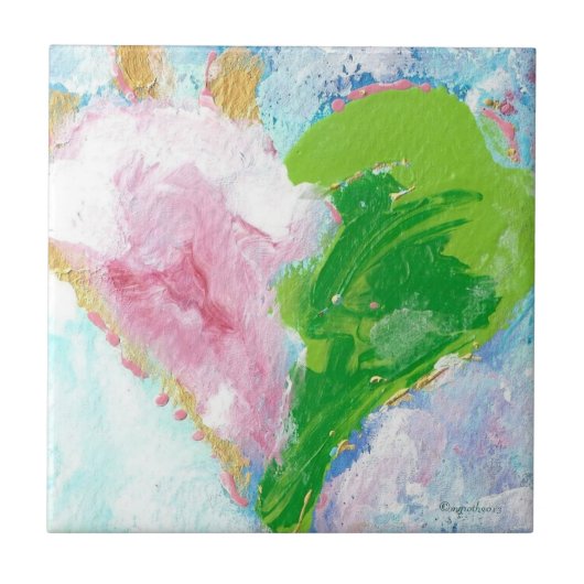 Herzfliese "Mama" Fliese (Vorderseite)