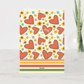 Herzfloral Daisy Fun Geburtstag Inspirivity Karte (Rückseite)