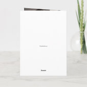 Herzflorale Grußkarte Karte (Rückseite)