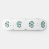 Herzfloralmuster Skateboard (Horizontal)