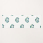 Herzfloralmuster Yogamatte (Vorderseite (Horizontal))