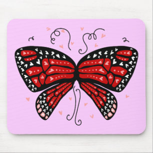 Herzflügel Mousepad