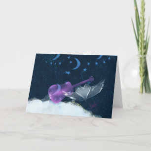 Herzflügel Musikgrüßkarte Karte