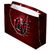 Herzflüster: Der Zauber der Liebe Große Geschenktüte (Rückseite Schrägansicht)