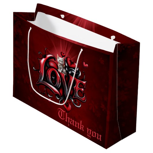 Herzflüster: Der Zauber der Liebe Große Geschenktüte (Vorderseite Schrägansicht)