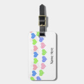 Herzfolge Gepäckanhänger (Vorderseite vertikal)