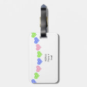 Herzfolge Gepäckanhänger (Rückseite vertikal)