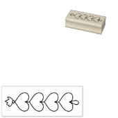 Herzfolge Gummistempel (Stempel)