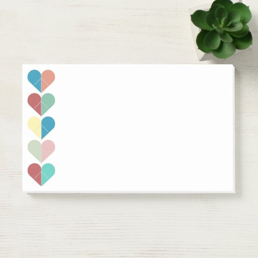 Herzfolge Post-it Klebezettel (Büro)