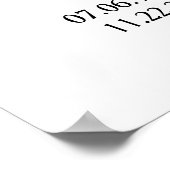 Herzform 36 Foto Collage Gedenkfeier Beerdigung Poster (Ecke)