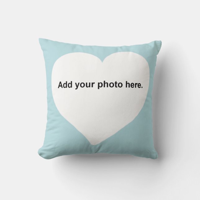 Herzform addieren Ihr Foto Kissen (Vorderseite)