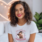 Herzform Benutzerdefiniertes Foto Valentine T-Shir T-Shirt