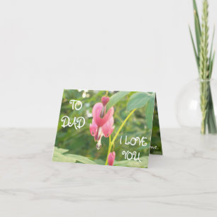 Herzform Blumen Feiertagskarte