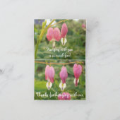 Herzform Blumen Feiertagskarte (Innenseite)