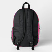 Herzform-Design-Rucksäcke Bedruckter Rucksack (Rückseite)
