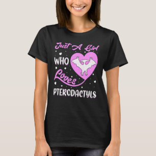 Herzform Dinosaurier Bird Nur ein Mädchen, das Lie T-Shirt
