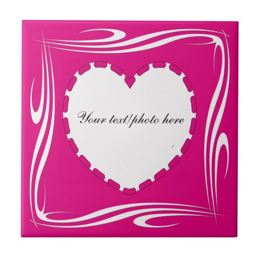 Herzform Fliese (Vorderseite)