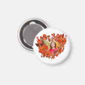 Herzform Foto Rahmen Magnet (Vorderseite/Rückseite)