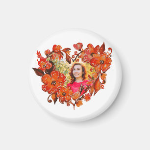 Herzform Foto Rahmen Magnet