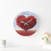Herzform Große Wanduhr (Zuhause)