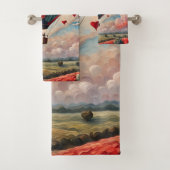 Herzform Heißluftballon Badhandtuch Set (Insitu)