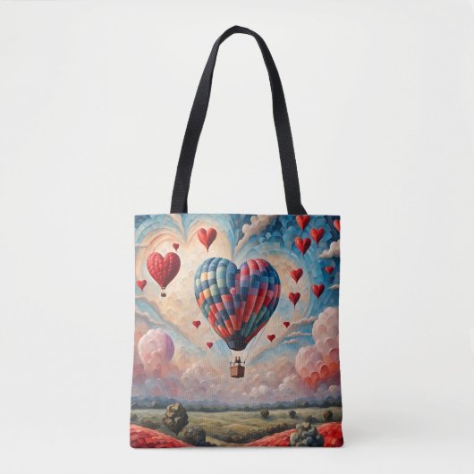 Herzform Heißluftballon Tasche (Vorderseite)
