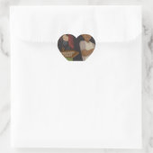 Herzform Herz-Aufkleber (Tasche)