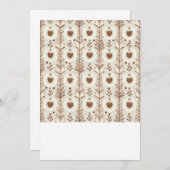 Herzform Hochzeitskarte Einladung (Vorne/Hinten)