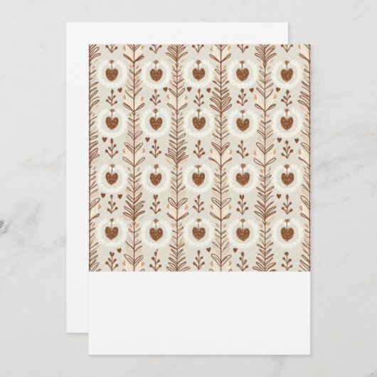 Herzform Hochzeitskarte Einladung (Vorne/Hinten)