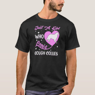Herzform Hund nur ein Mädchen, das Lieben Rough Co T-Shirt
