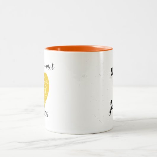 Herzform Jigsaw Puzzle Tasse (Mittel)