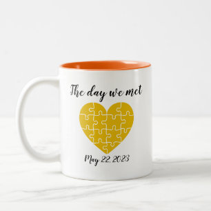 Herzform Jigsaw Puzzle Tasse