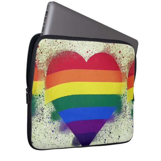 Herzform Laptopschutzhülle (Vorne Rechts)