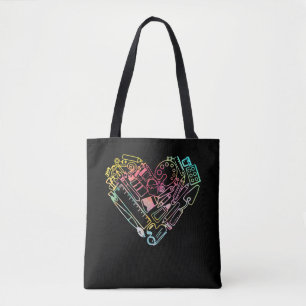 Herzform Liebe Wasserfarbe Kunstlehrer Künstler Tasche