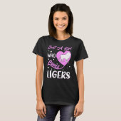 Herzform Liger nur ein Mädchen, das Ligers Liebe T-Shirt (Vorne ganz)