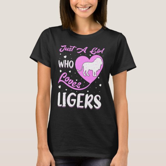 Herzform Liger nur ein Mädchen, das Ligers Liebe T-Shirt (Vorderseite)