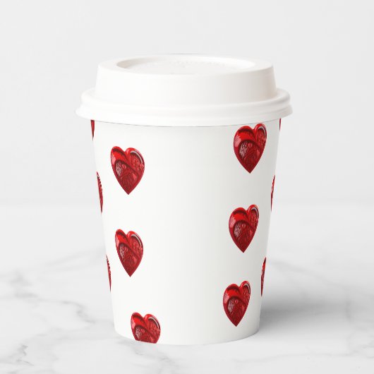 Herzform Pappbecher (Links)